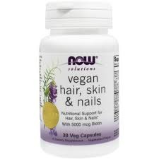 Вітаміни NOW VEGAN HAIR SKIN NAILS краса/здоровя капс.№30